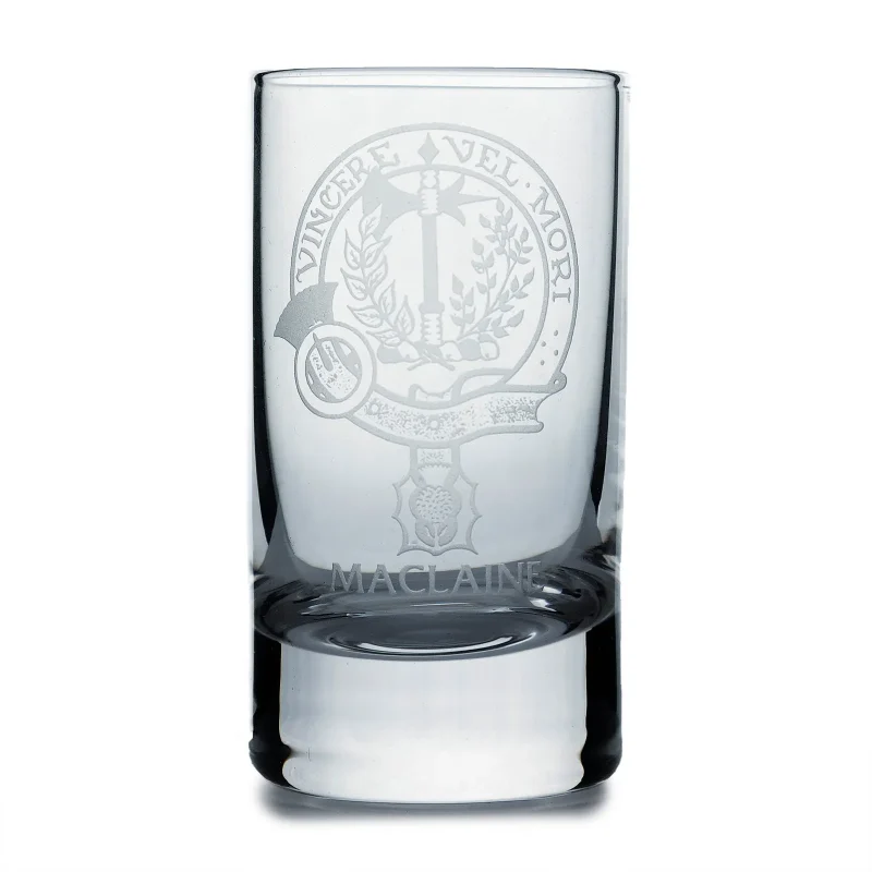 collins crystal clan maclaine shot glass