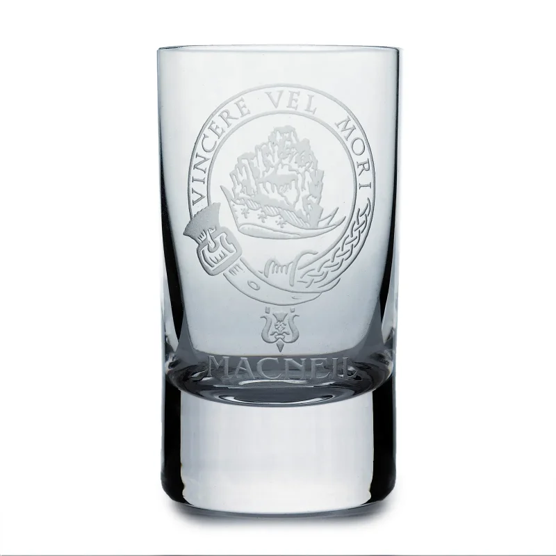 collins crystal clan macneil shot glasses