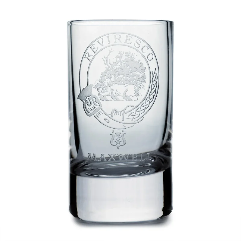 collins crystal clan maxwell shot glass