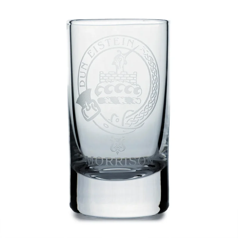 collins crystal clan morrison shot glass