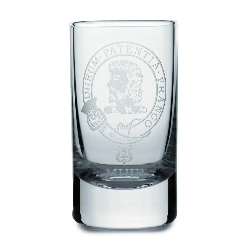 collins crystal clan muir shot glass