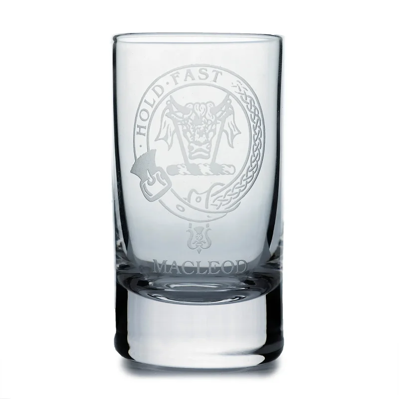 collins crystal clan shot glass macleod