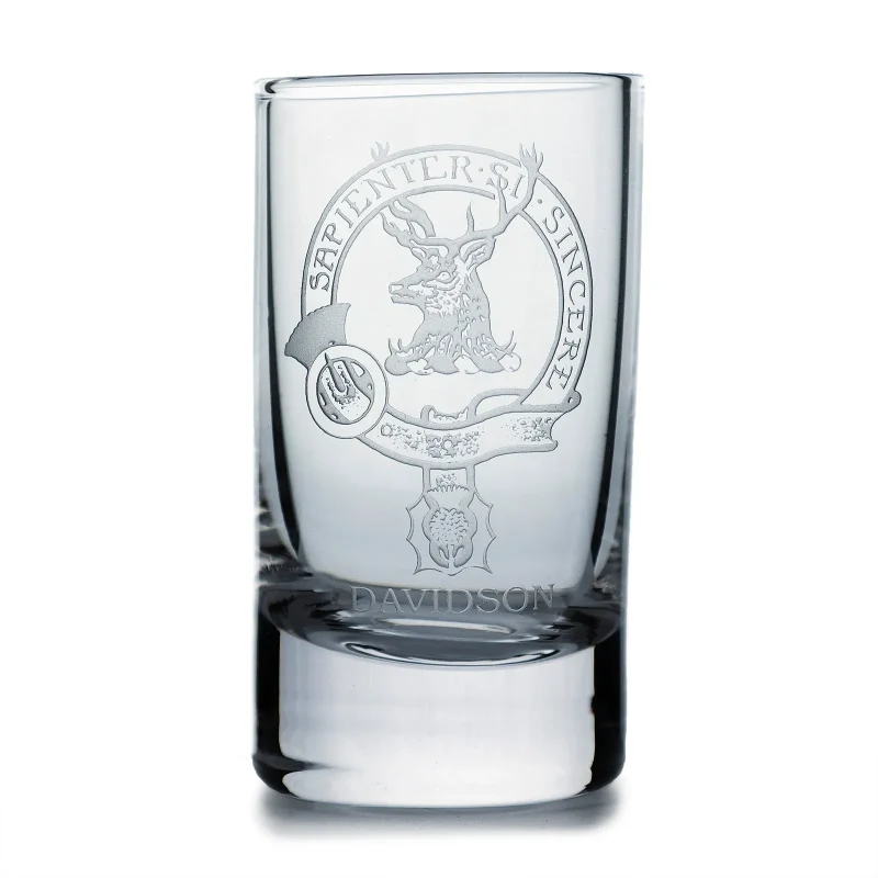 collins crystal clan shot glass set by davidson