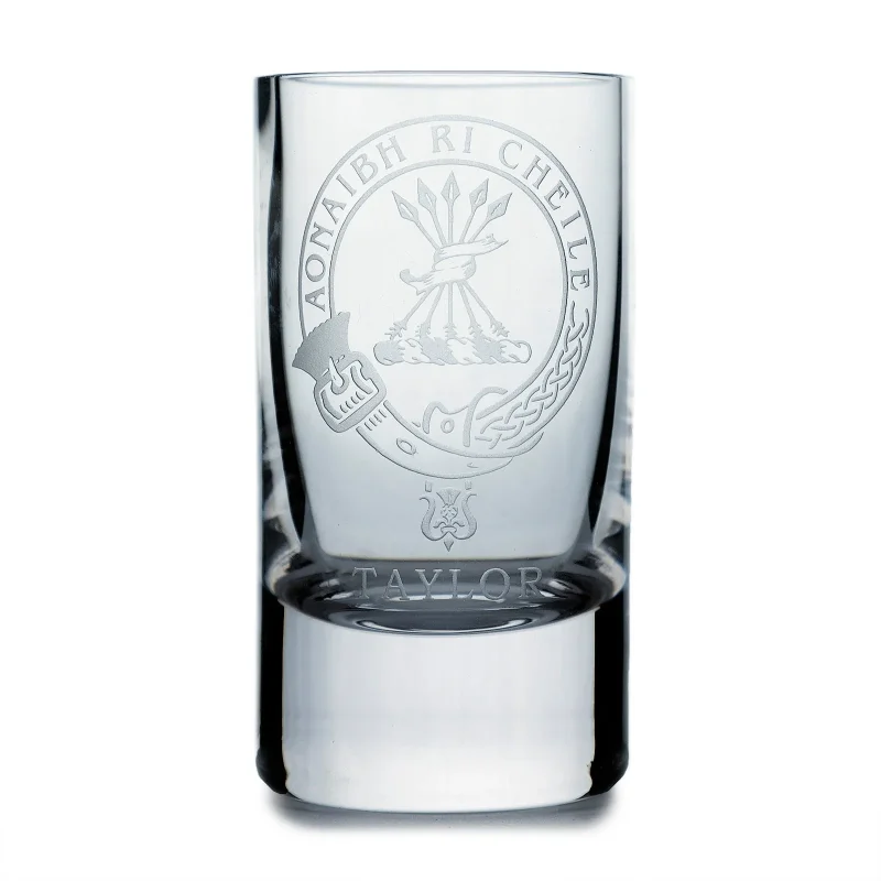 collins crystal clan taylor shot glasses