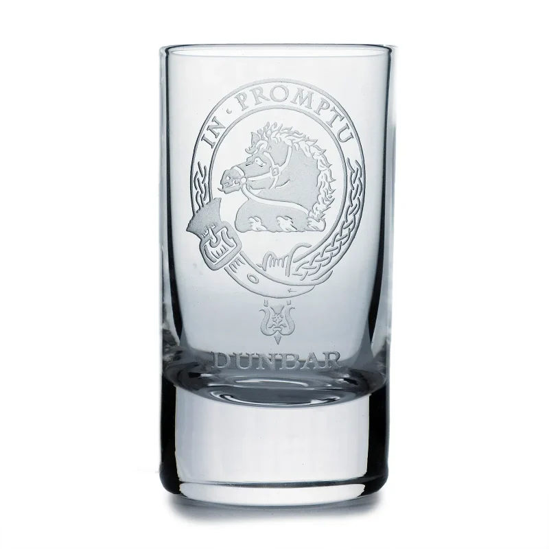 collins dunbar crystal clan shot glass