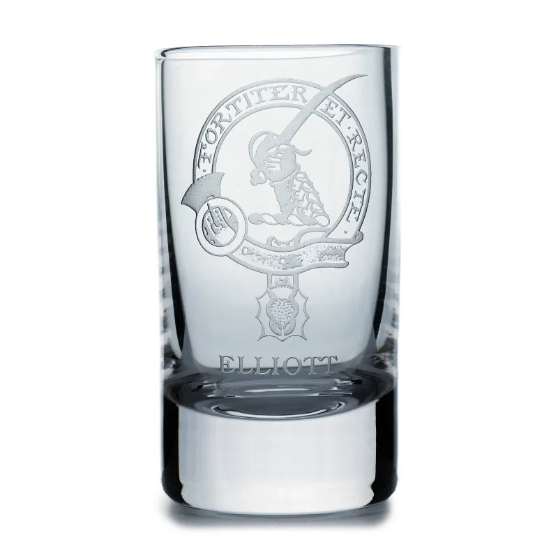 collins elliot crystal clan shot glass