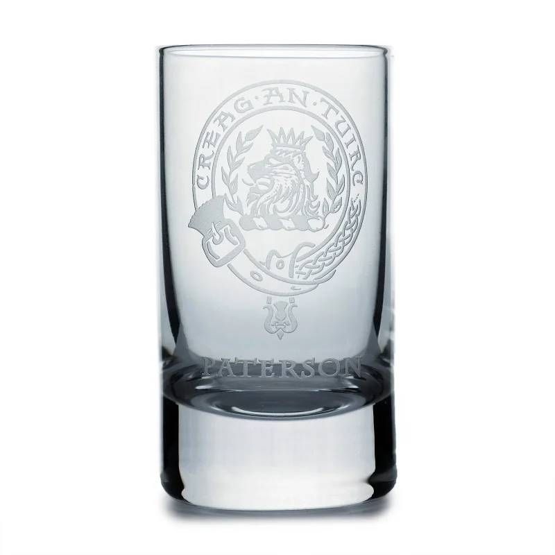 collins paterson crystal clan shot glass