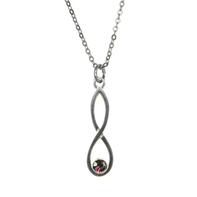 colonsay crystal knot pendant necklace