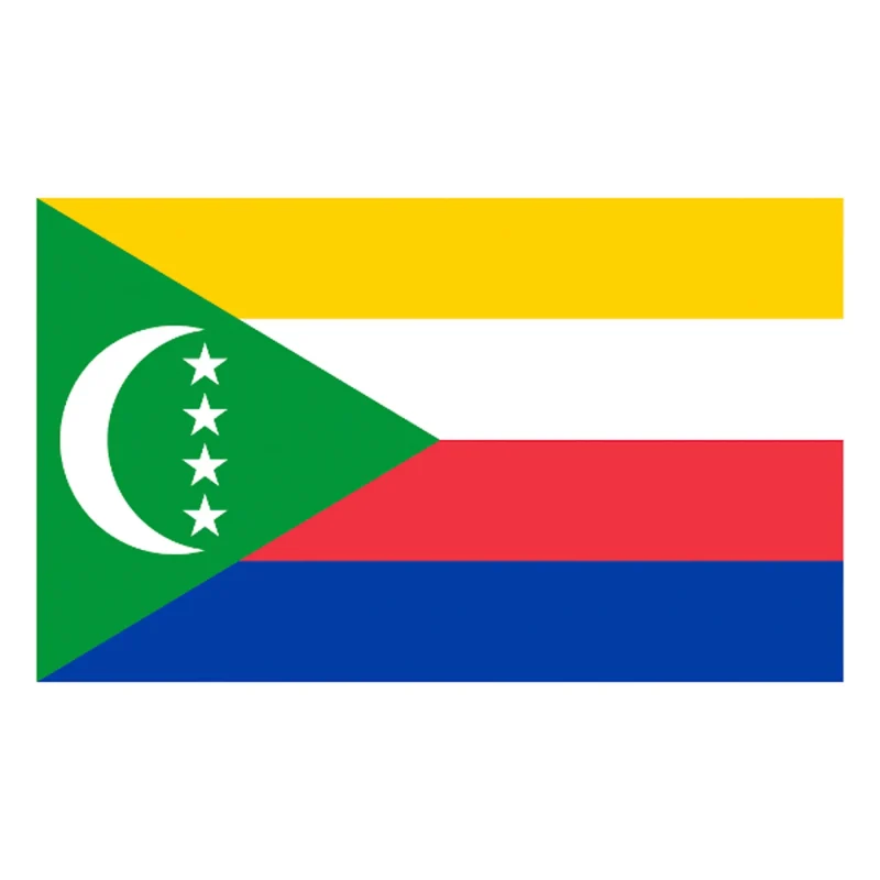 comoros flag 5 x3 high quality