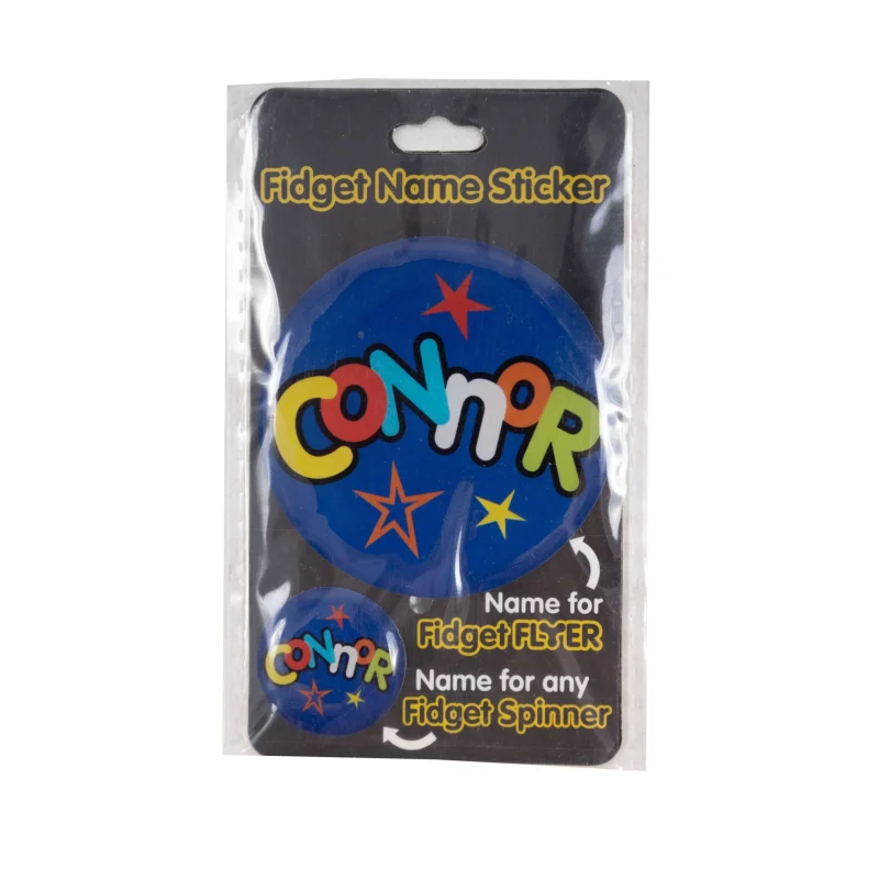 connor name stickers fidget flyer