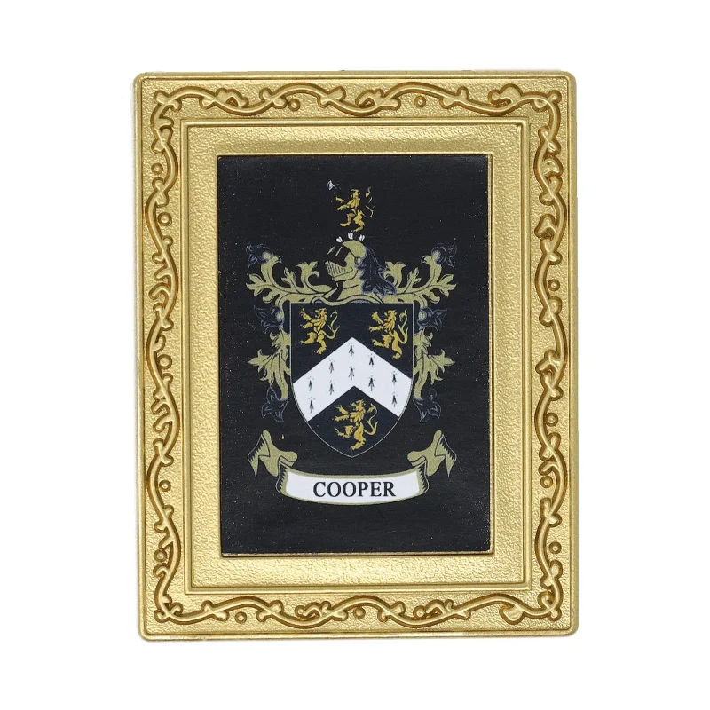 cooper coat of arms fridge magnet