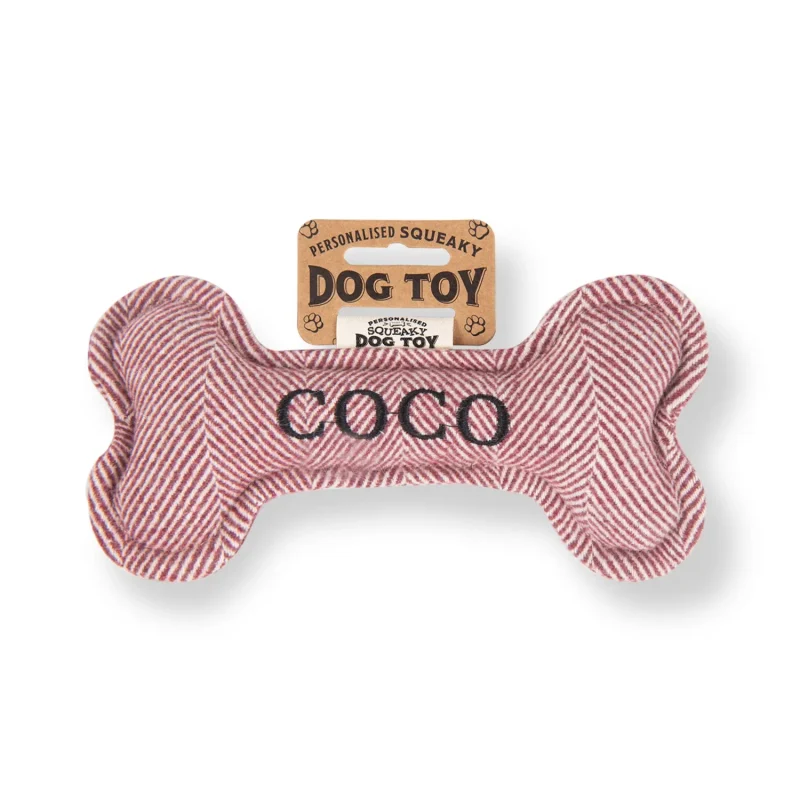 cooper squeaky bone dog toy