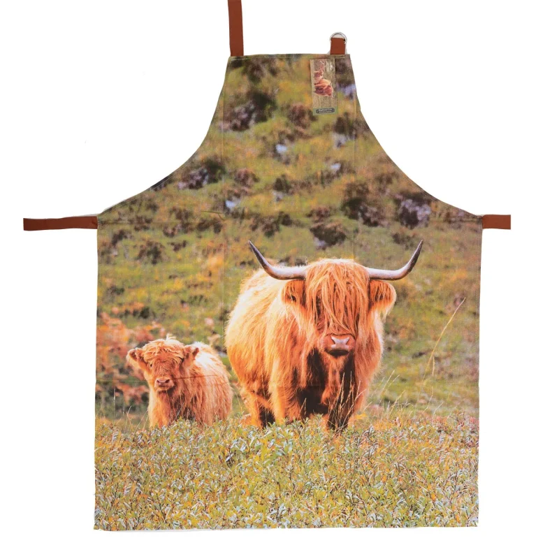 cow calf chef apron set