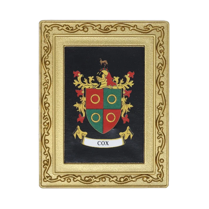 cox coat of arms fridge magnet