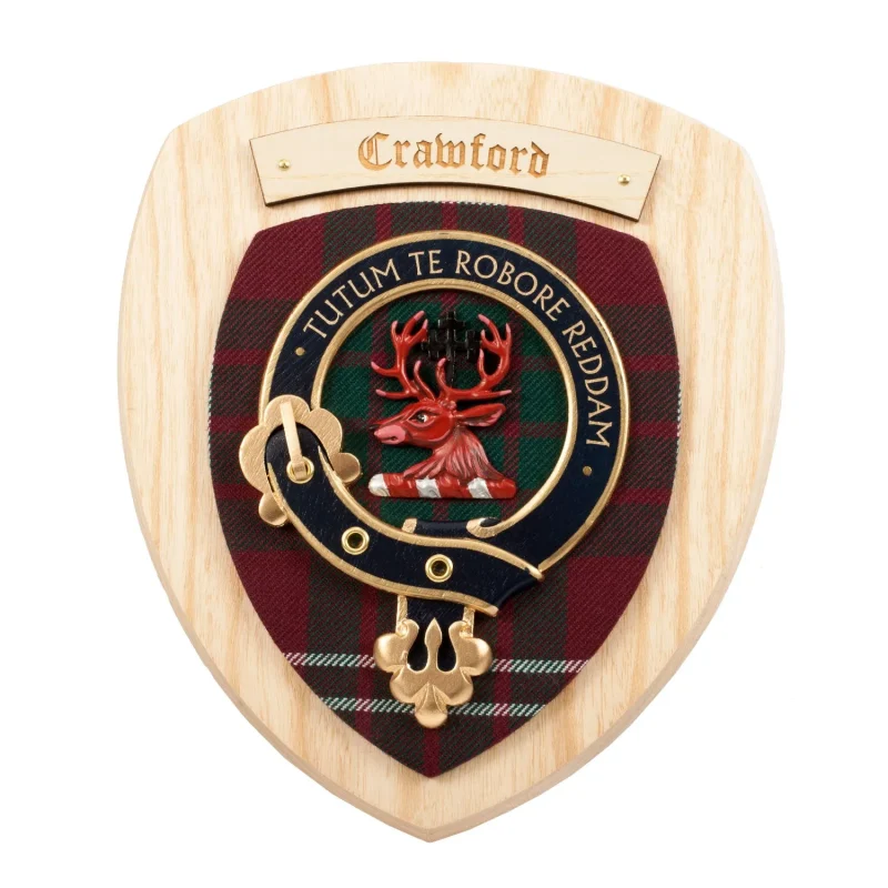 crawford clan wall plaque