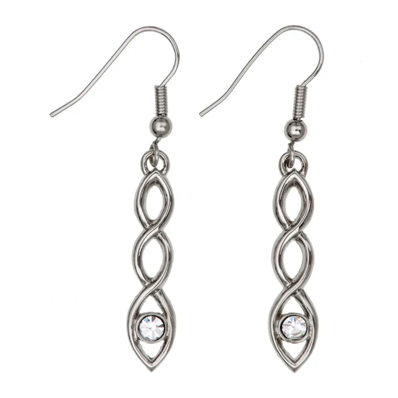 crystal drop earrings