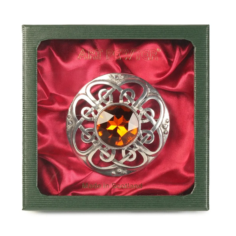 culloden plaid cairngorm brooch