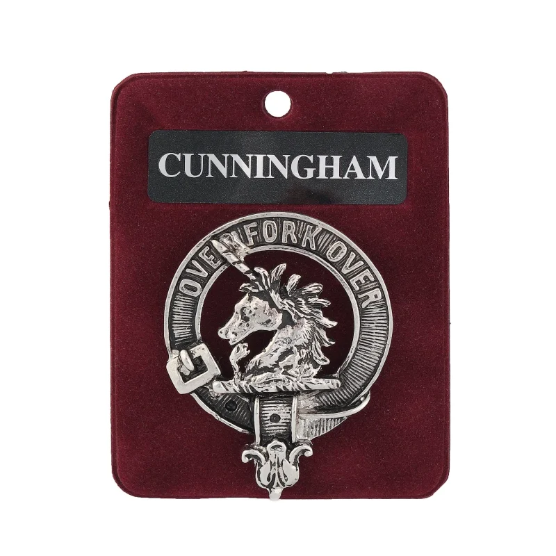 cunningham clan pewter badge 1 75