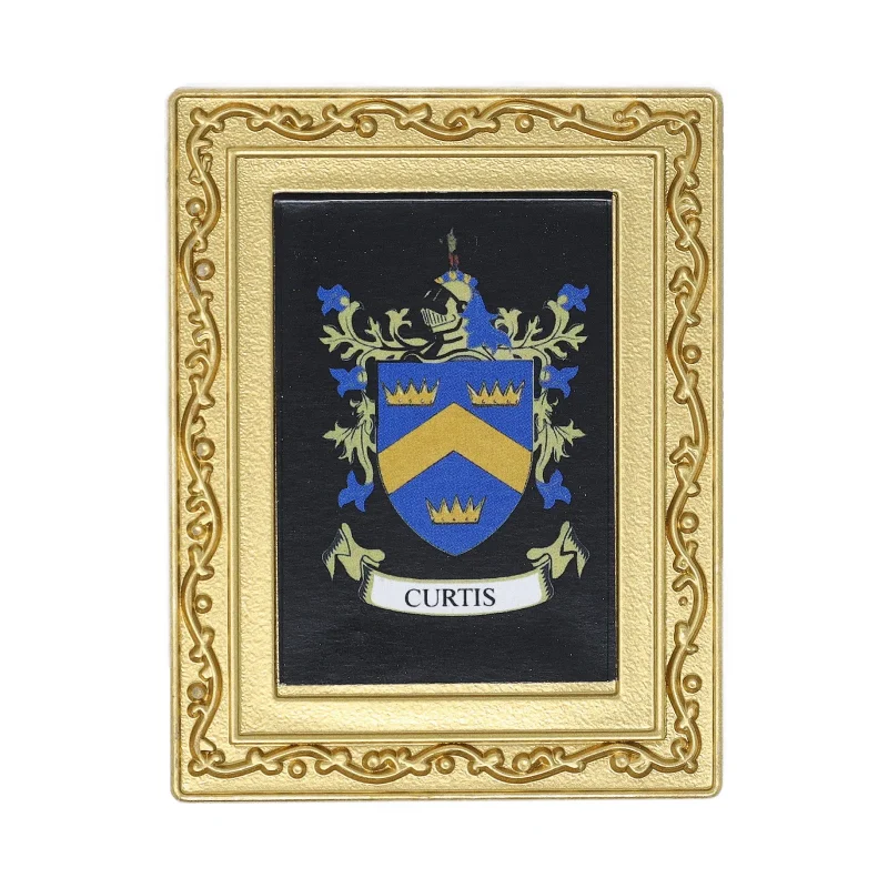 curtis family crest fridge magnet