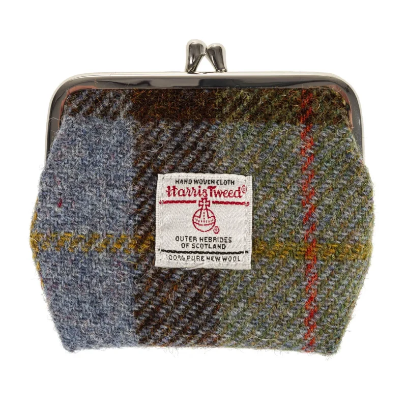 custom eigg coin purse macleod tartan by harris tweed