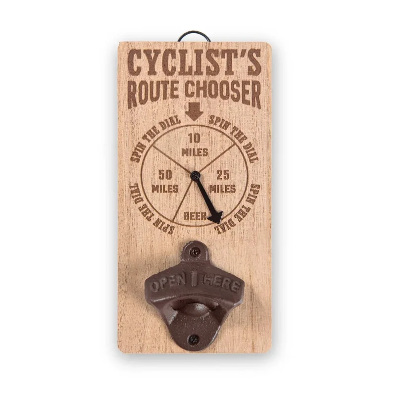 cyclist chore chooser bottle opener