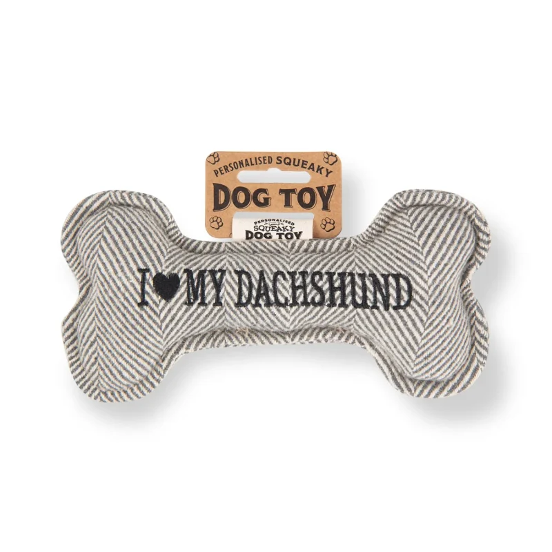 dachshund dog s favorite squeaky bone toy