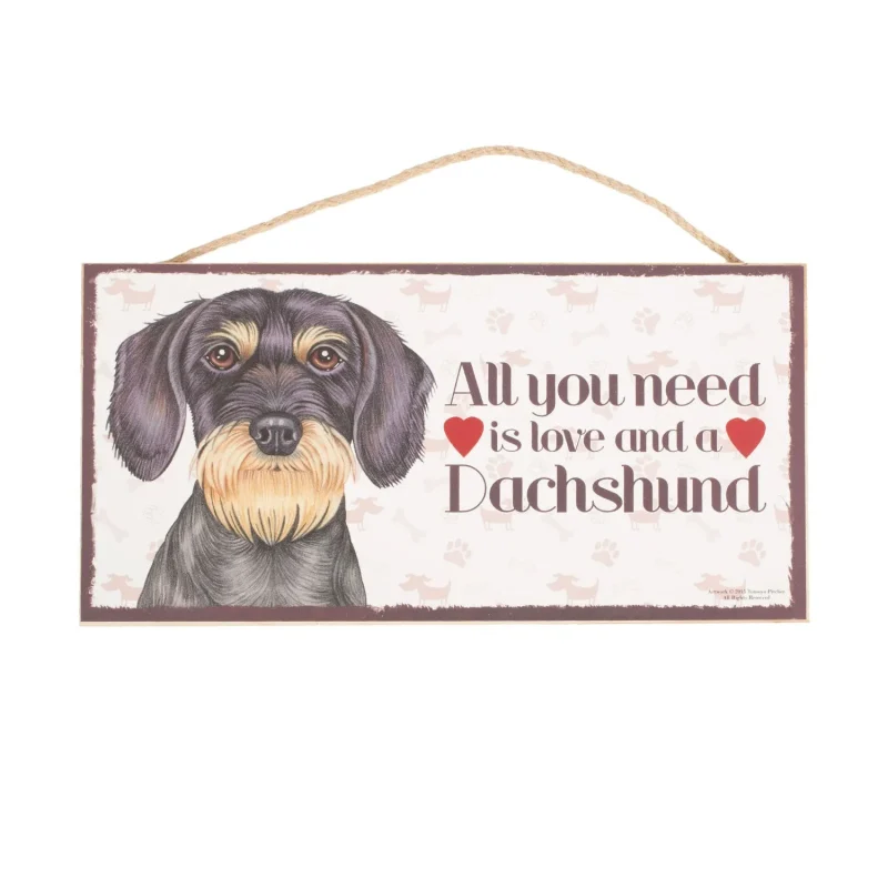 dachshund wirehaired pet plaque