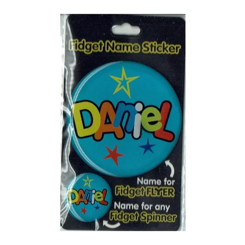 daniel fidget flyer name stickers