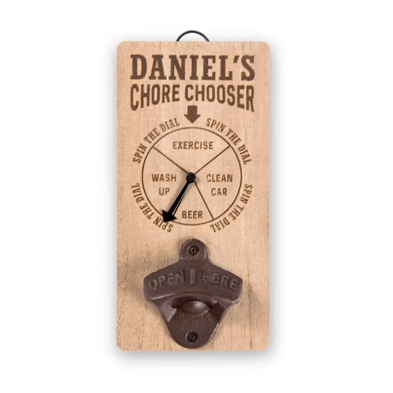 daniel s chore chooser bottle opener