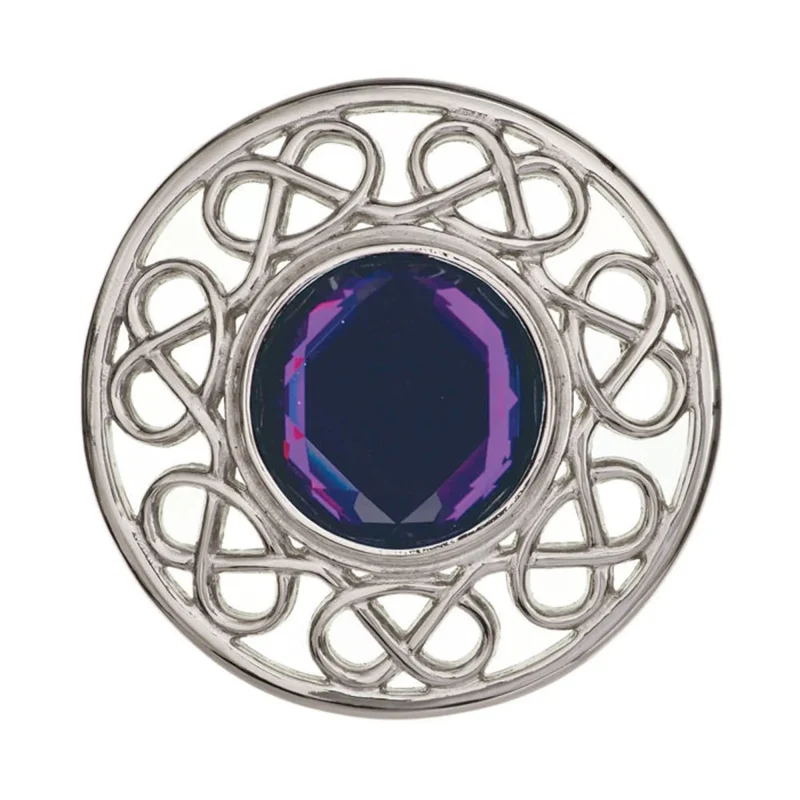 dark amethyst stroma brooch