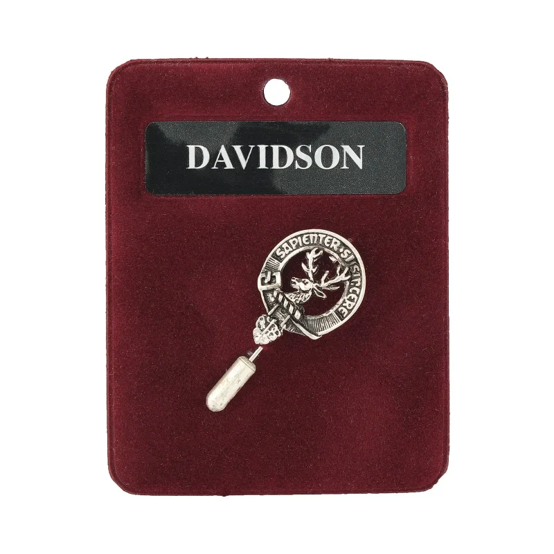 davidson pewter lapel pin artistic design