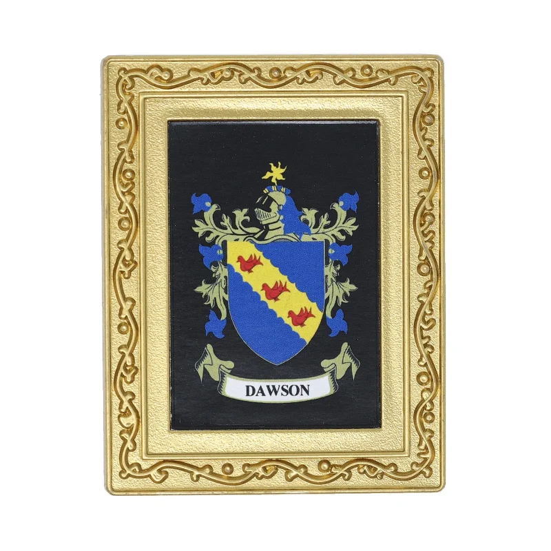 dawson coat of arms fridge magnet