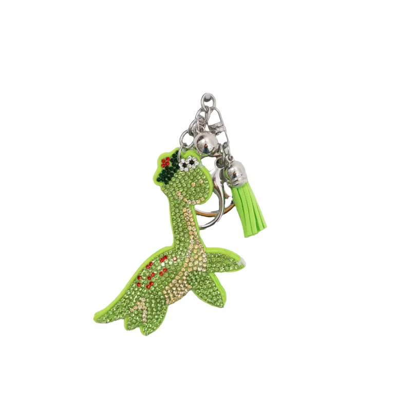 dazzling diamante nessie keyring