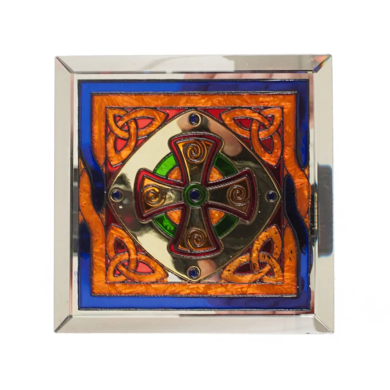 decorative celtic cross coaster