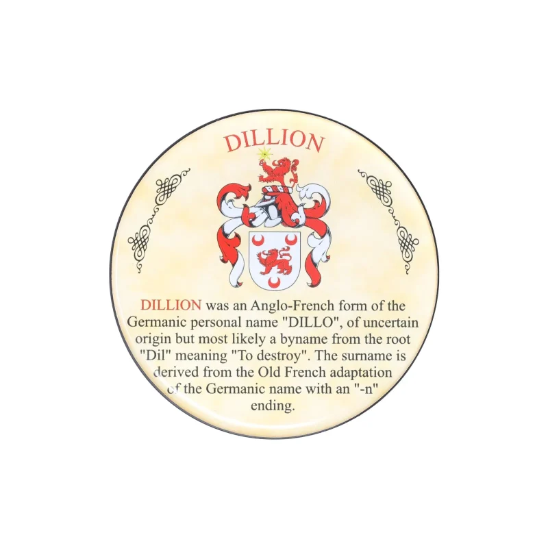 dillion heraldic coaster set