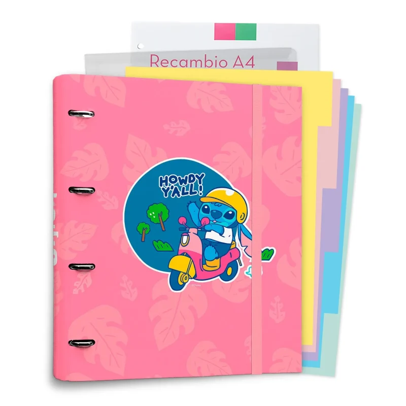 disney 4 ring binder with paper for kids