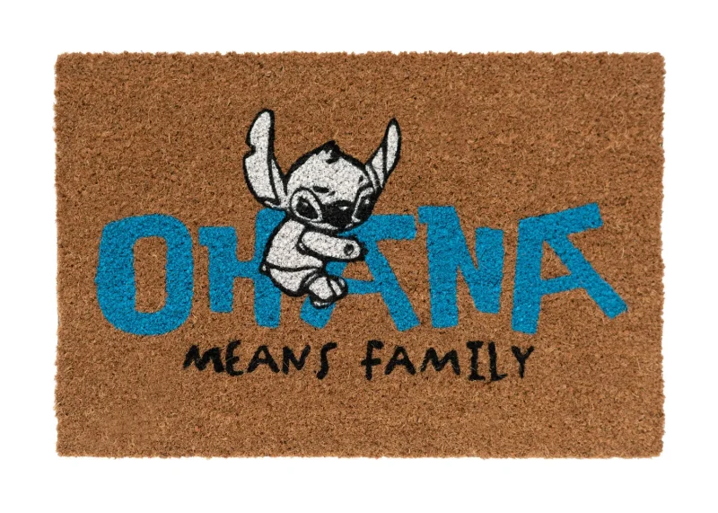 disney stitch ohana entrance mat