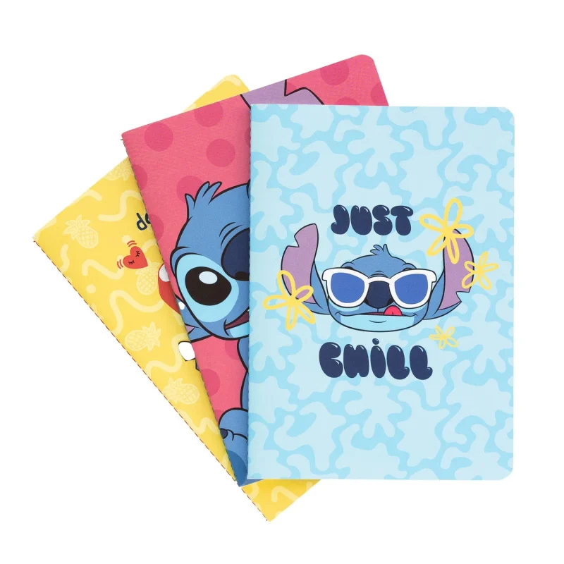 disney stitch tropical 3 pack notebooks