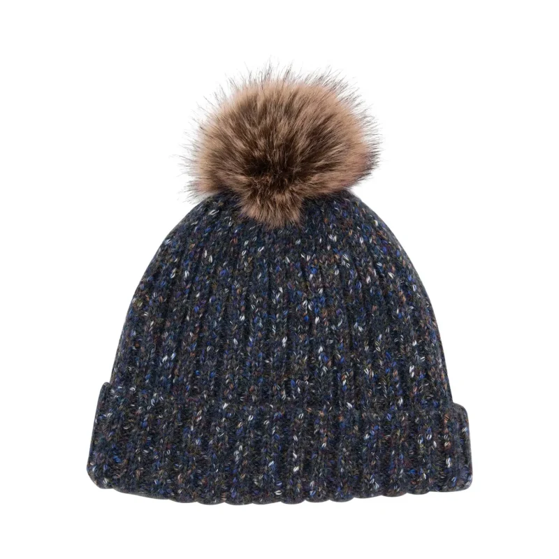 donegal pom pom hat with ribbed lining