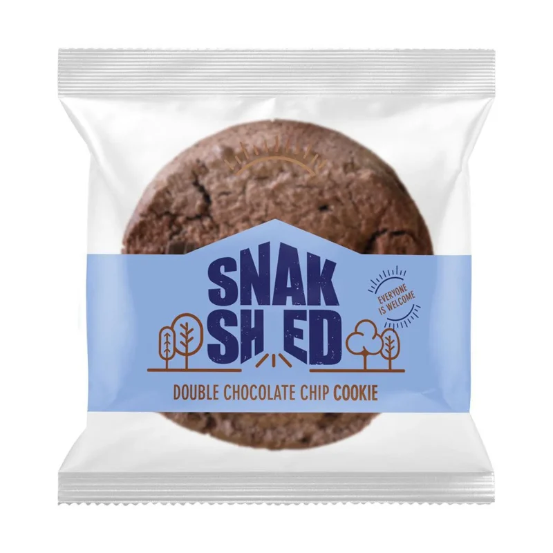 double chocolate chip cookie snak shed