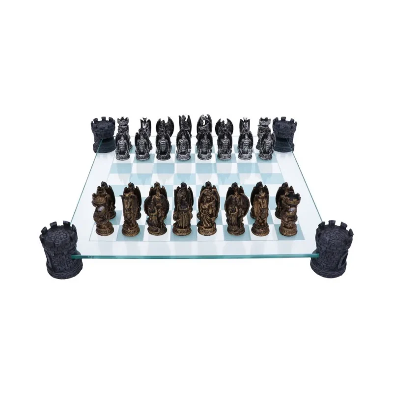 dragon chess set 43cm kingdom collection