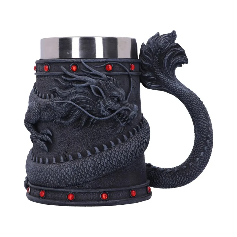 dragon tankard 16cm coiled design