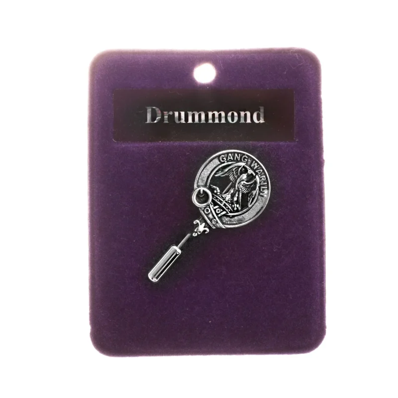 drummond clan crest lapel pin