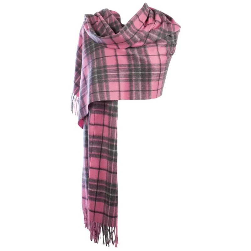 dunedin cashmere stole in gresham pink derby