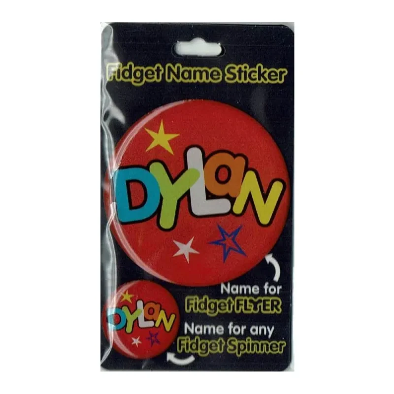 dylan name labels for fidget flyers