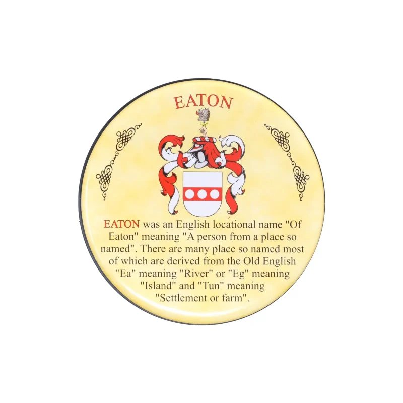 eaton heraldic coaster