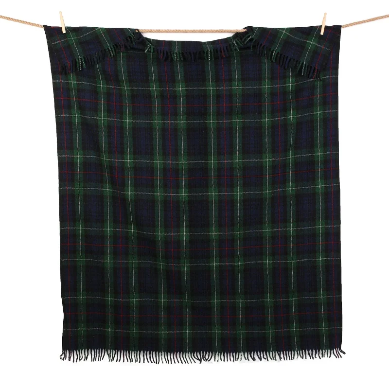 eco friendly wool tartan throw mackenzie