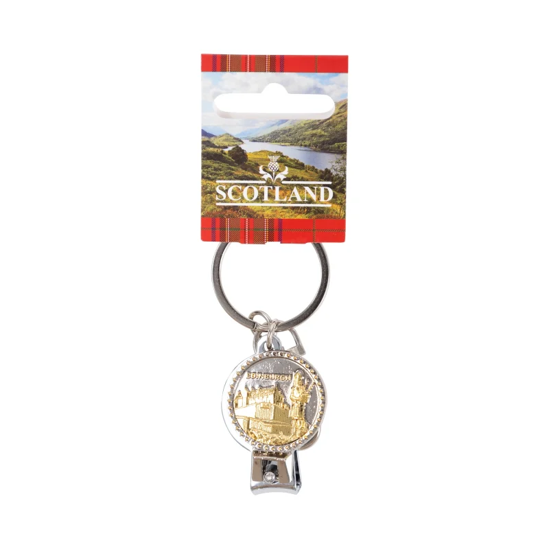 edin castle piper nail clipper keyring