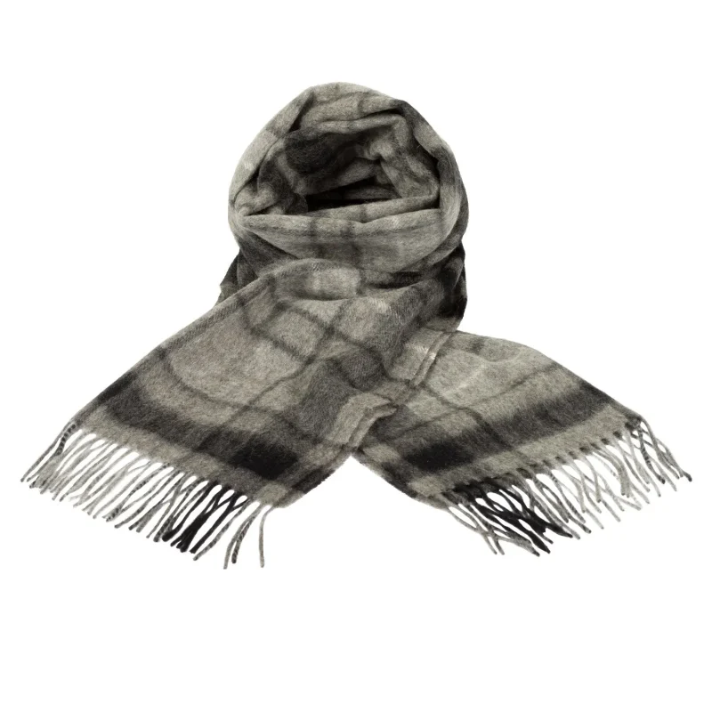 edinburgh 100 cashmere scarf monochrome buchanan