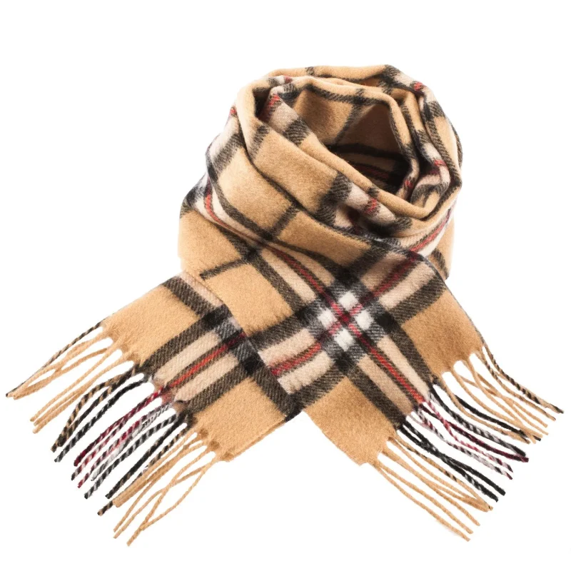 edinburgh 100 lambswool scarf thomson camel